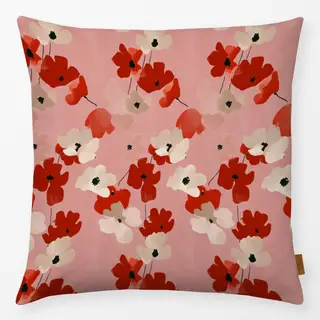 Kissen Red And White Flowers