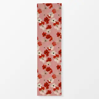 Tischläufer Red And White Flowers