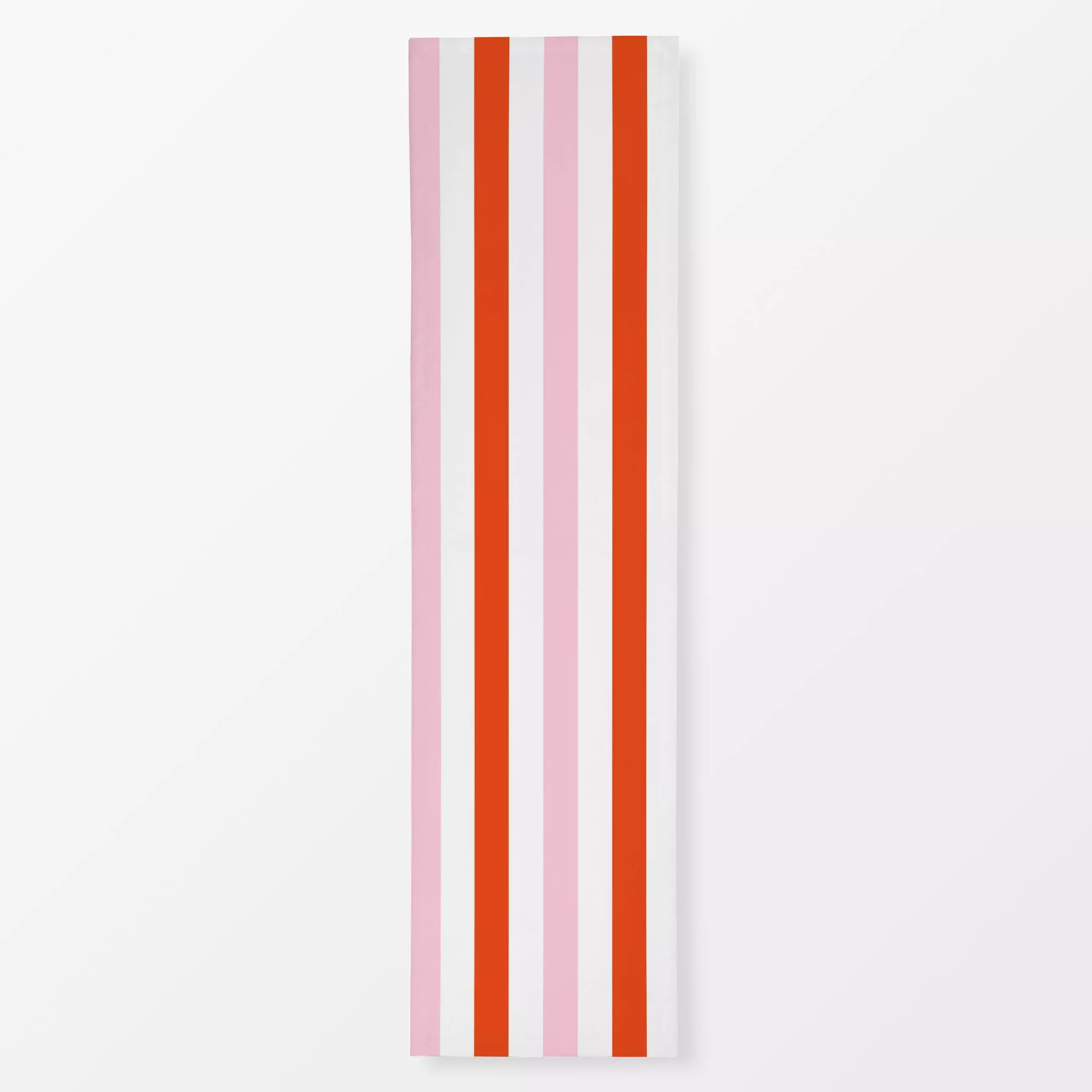 Tischläufer Streifenduett rosa & rot - Symbole & Muster - von „Lisa Jasmin Bauer"; Streifen, rosa, rot, Farben, farbenfroh, ...