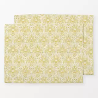 Tischset Folk Easter Bunny Tonal Gelb