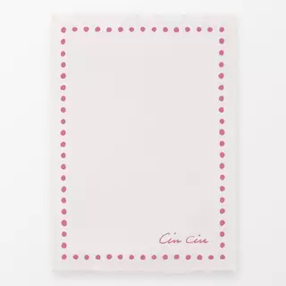 Geschirrtuch Cin Cin Punkte Rosa