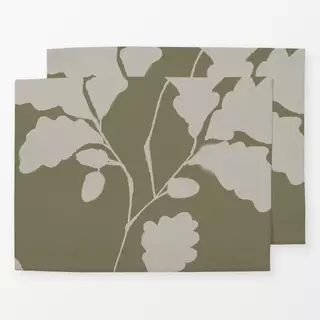 Tischset Cottage home green acorn
