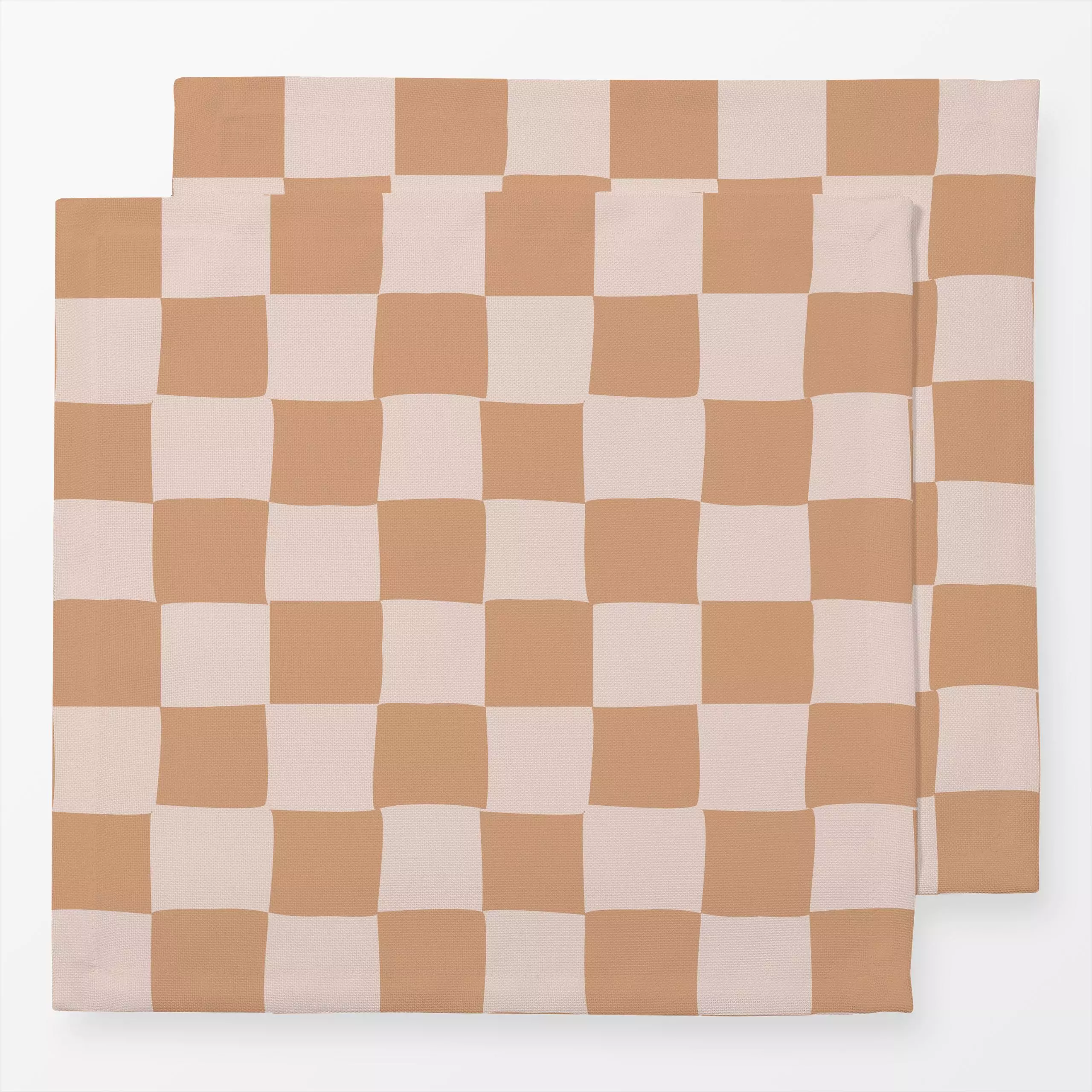 Servietten Checkerboard Rosa - Sommer, Symbole & Muster - von „Anna Petersen"; rosa, Kissen, Karo, checks, Checker, Karolieb...
