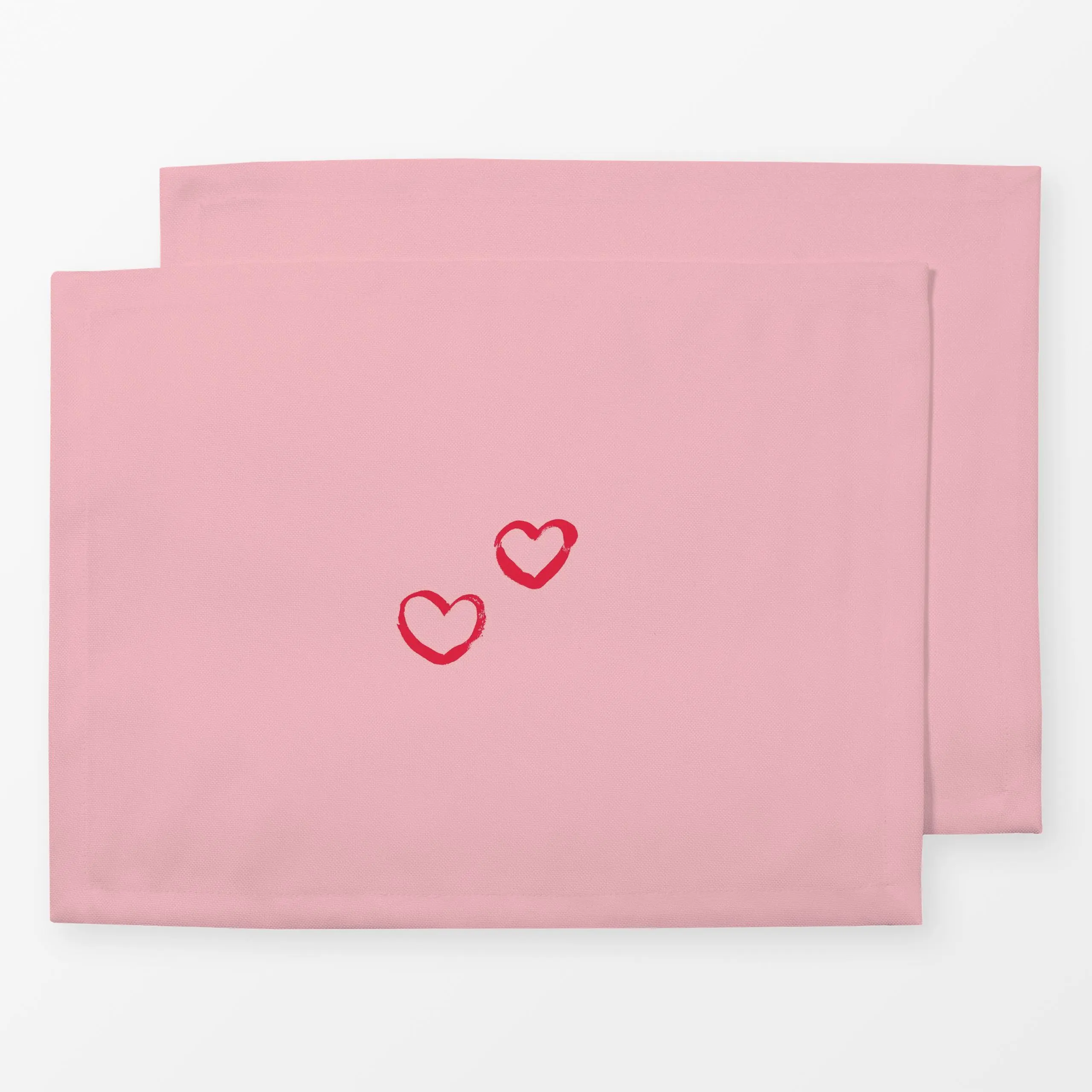 Tischset Love Hearts - Frühling, Liebe, Romantik & Pride, Anlässe - von „Julia Schumacher"; Love, Herzen, Liebe, verliebt, V...