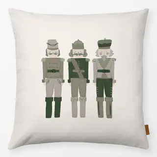 Kissen Nussknacker dunkelgrün