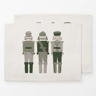 Tischset Nussknacker dunkelgrün