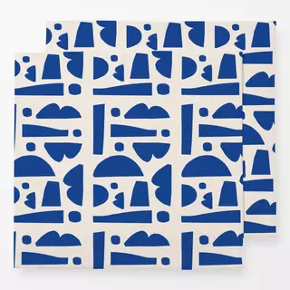Servietten Blue Carnaval