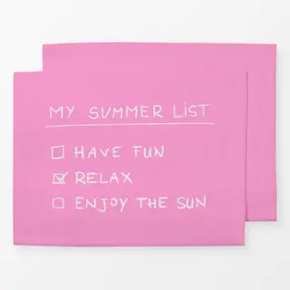 Tischset My Summer List