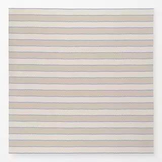 Tischdecke Wellen Streifen beige blau