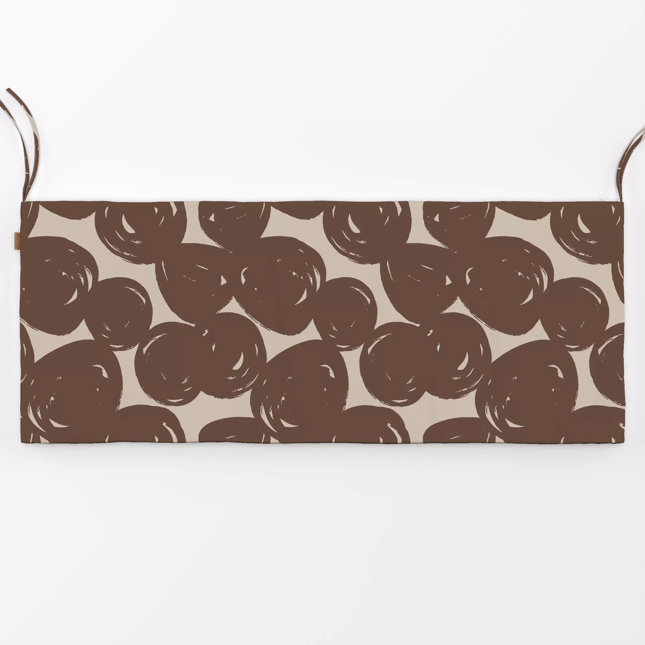 Bankauflage Autumn Dot Allover Braun - Symbole & Muster - von „Kruth Design"; Muster, Punkte, Herbst, Herbstdeko, schlicht, ...