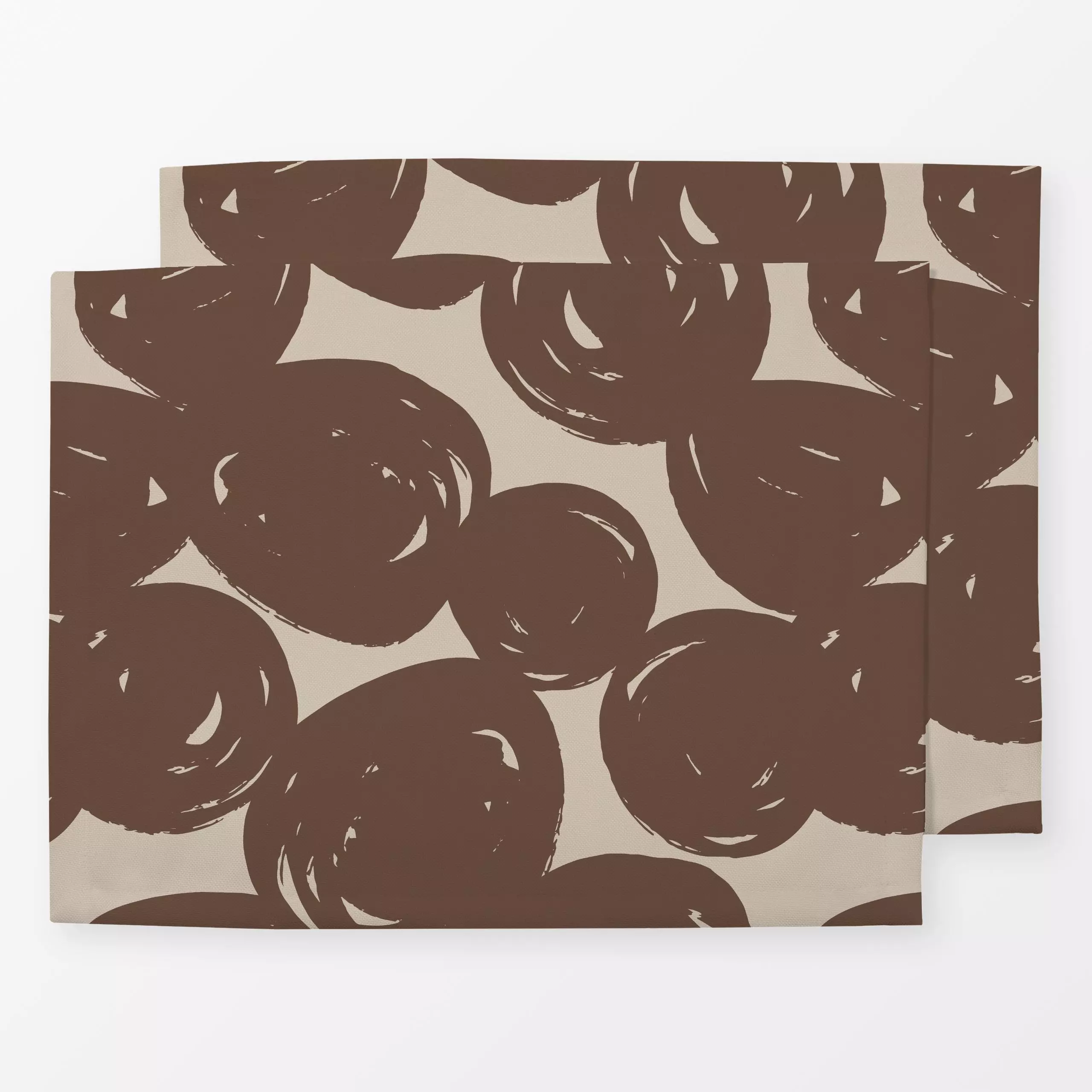 Tischset Autumn Dot Allover Braun - Symbole & Muster - von „Kruth Design"; Muster, Punkte, Herbst, Herbstdeko, schlicht, gep...
