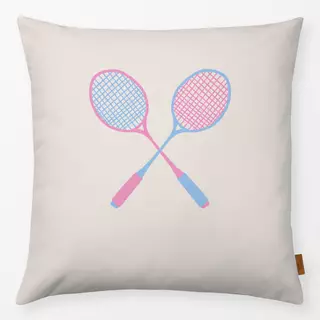 Kissen Hellblau & Rosa