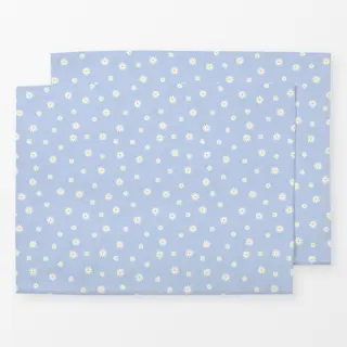 Tischset Ostern Gänseblümchen blau
