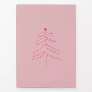 Geschirrtuch Winter Baum Pink