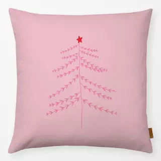 Kissen Winter Baum Pink