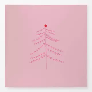 Tischdecke Winter Baum Pink