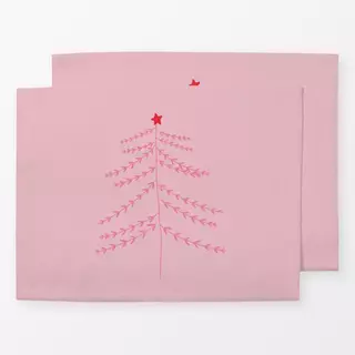 Tischset Winter Baum Pink