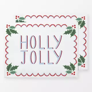 Tischset holly jolly