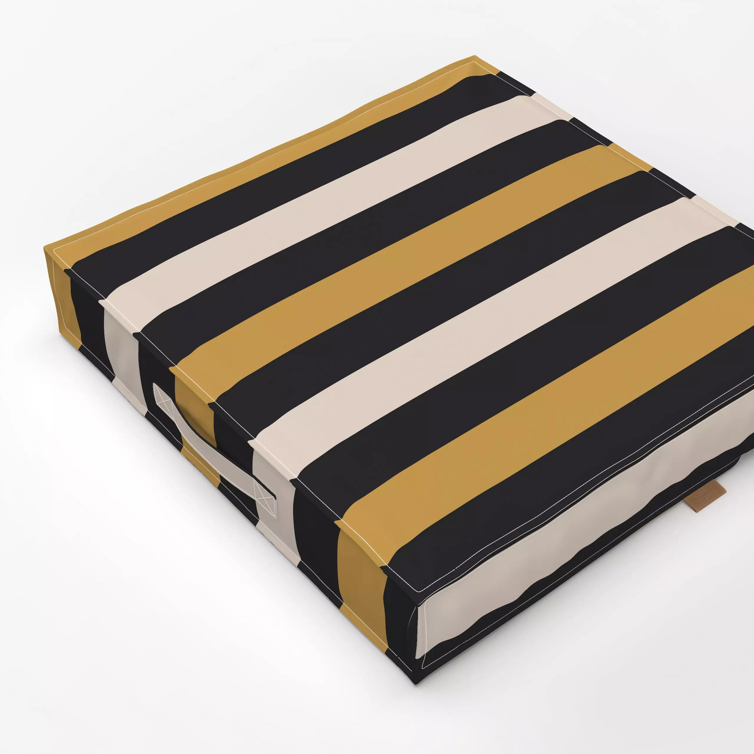 Bodenkissen Herbst Streifen - Herbst, Symbole & Muster - von „Katrin Graff"; Streifen, Herbst, stripes, herbstlich, gestreif...