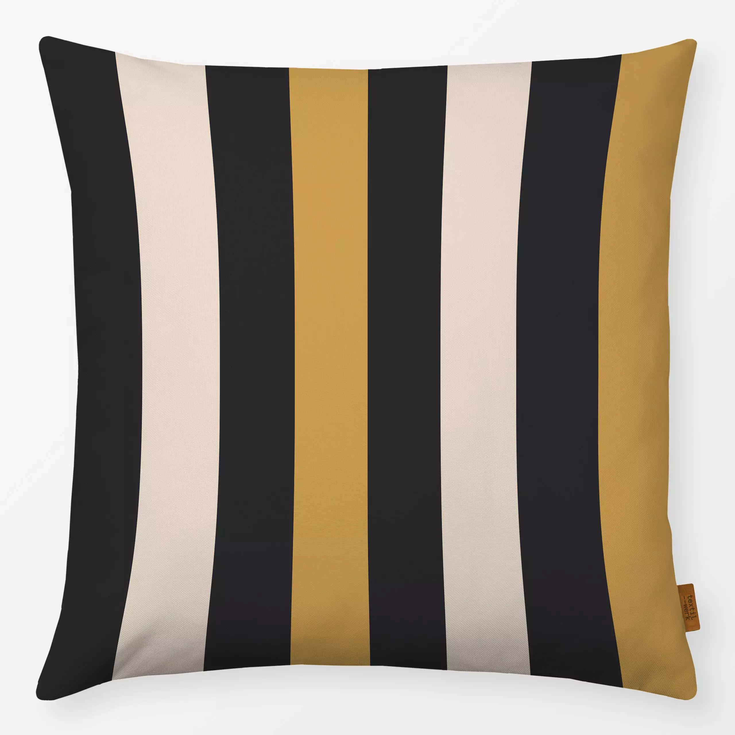 Kissen Herbst Streifen - Herbst, Symbole & Muster - von „Katrin Graff"; Streifen, Herbst, stripes, herbstlich, gestreift, Ha...