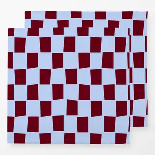 Servietten Kirschrot Karo