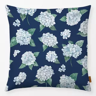 Kissen Blaue Hortensien navy