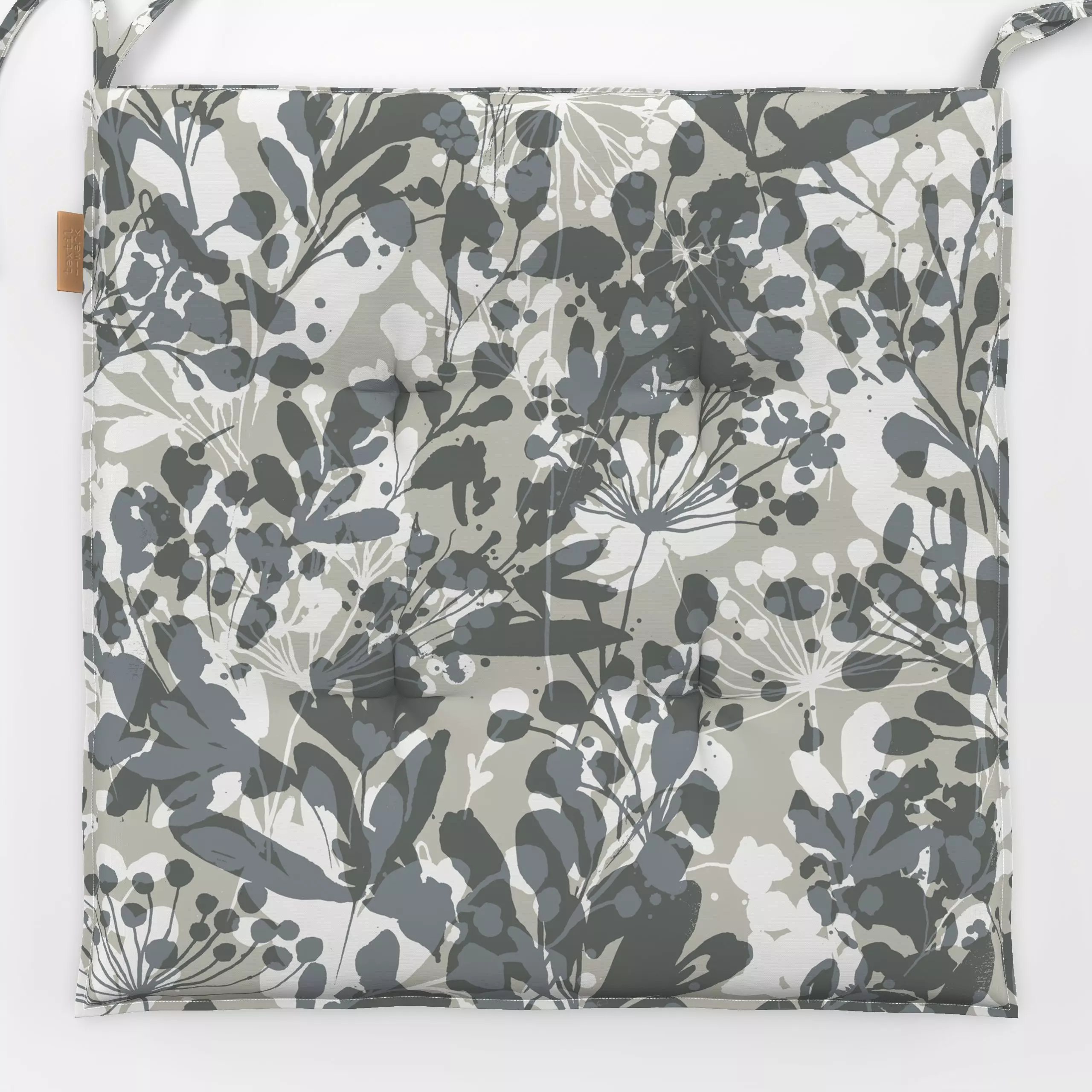 Sitzkissen Winter Wild Grasses Shades - Winter, Pflanzen & Botanik - von „Ninola Design "; Natur, Pflanzen, Silhouette, kalt...