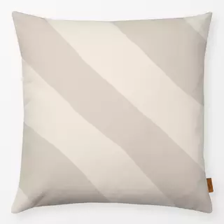 Kissen Streifen Diagonal beige