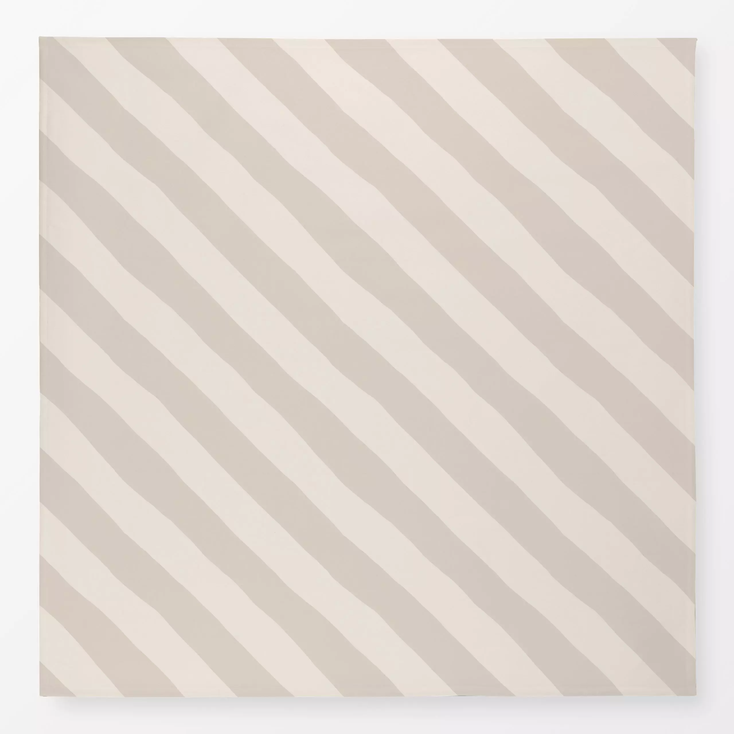 Tischdecke Streifen Diagonal beige - Symbole & Muster - von „Studio Kesse"; Linien, Streifen, gestreift, Gartendeko, Streife...