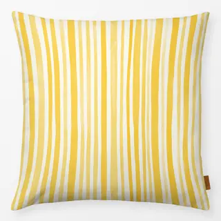 Kissen Aquarell Streifen gelb