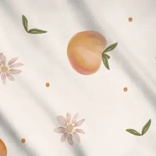 Meterware Pfirsiche & Blüten