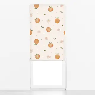 Raffrollo Pfirsiche & Blüten