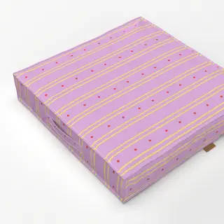 Bodenkissen COLORFUL STRIPES VIOLET