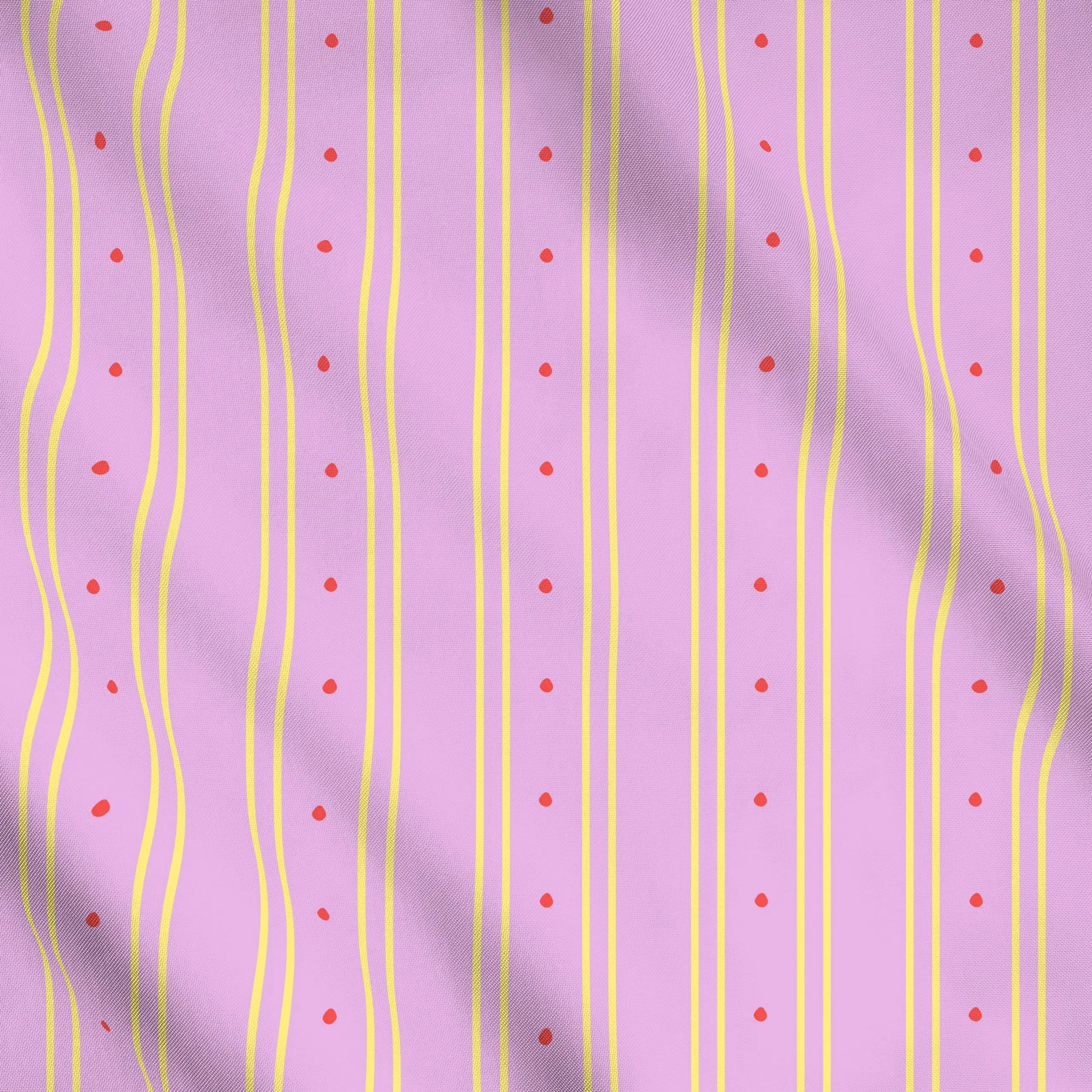 Meterware COLORFUL STRIPES VIOLET - Symbole & Muster - von „Jana Moßmann"; Punkte, Dots, pattern, lila, farbenfroh, lines, g...