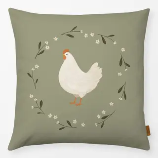 Kissen Huhn Kranz Ostern