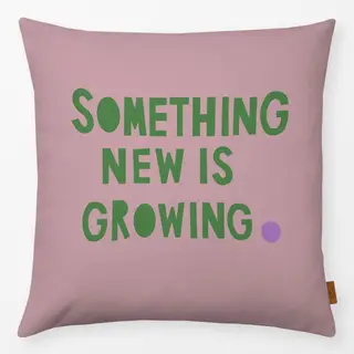 Kissen Something new grün rosa