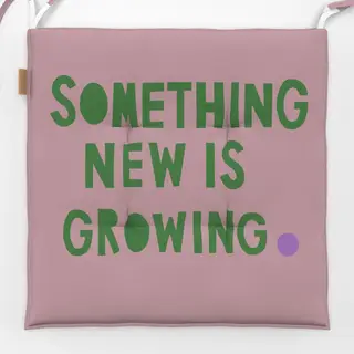 Sitzkissen Something new grün rosa