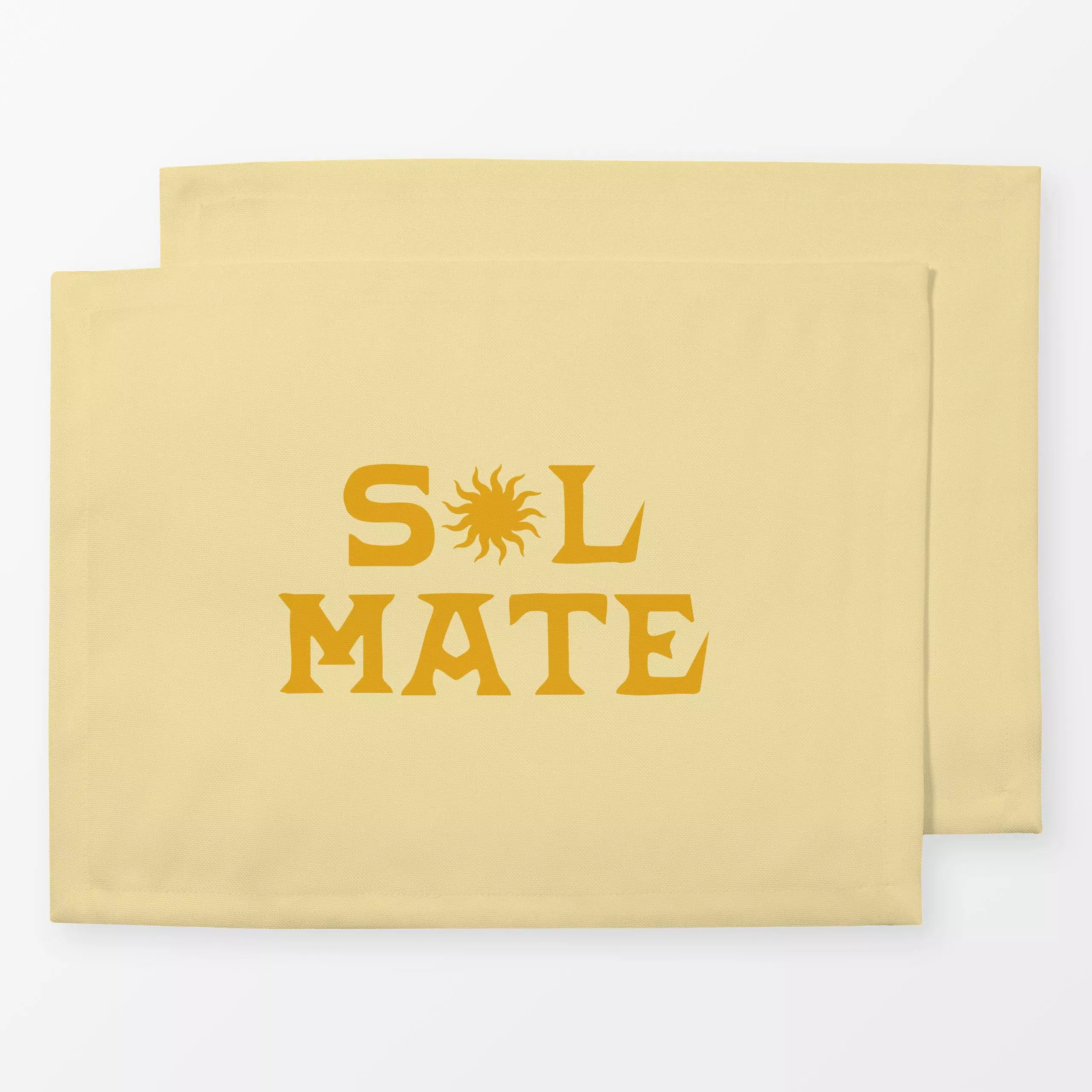 Tischset Sol Mate 1 Wendemotiv, Spruch, Sommer, von textilwerk