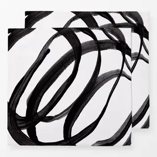Servietten Black Lines