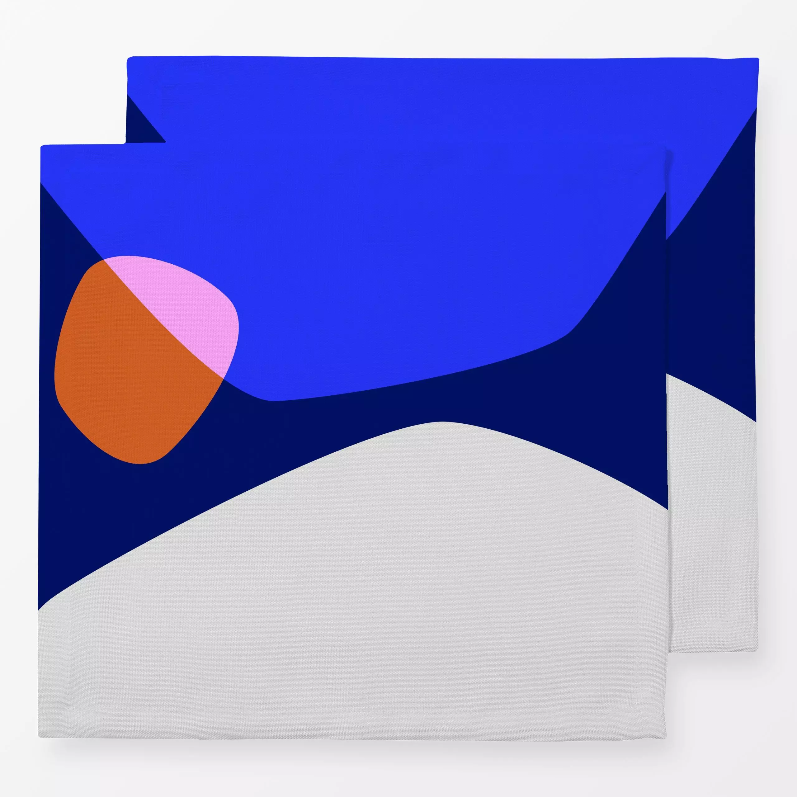 Servietten Bold Shapes 9X - Symbole & Muster - von „Mareike Böhmer"; minimal, abstrakt, Blaugrau, formen, Grafik, Shapes, bu...