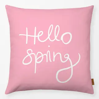 Kissen Hello Spring pink white