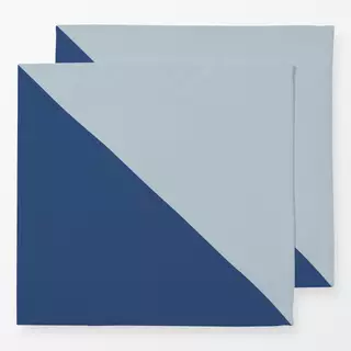 Servietten Dreieck Diagonale blau