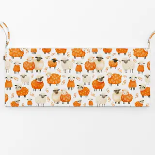 Bankauflage Schafherde im Winterspaß