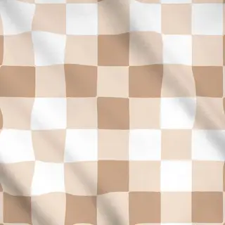 Meterware Brown and White Checks