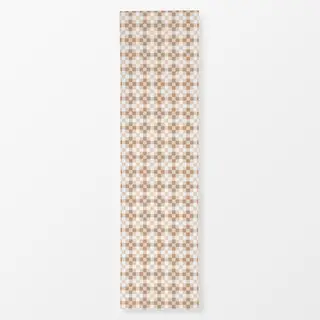 Tischläufer Brown and White Checks