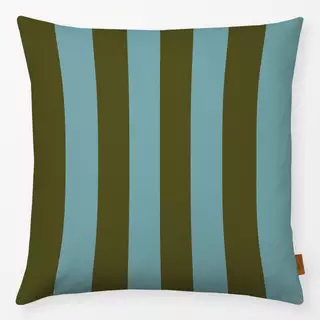 Kissen Blockstreifen Grün Eau de Nil
