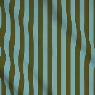 Meterware Blockstreifen Grün Eau de Nil