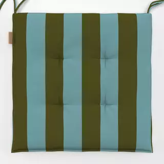 Sitzkissen Blockstreifen Grün Eau de Nil