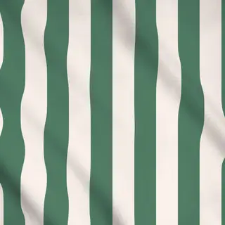 Meterware Stripes green ecru