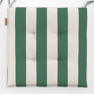 Sitzkissen Stripes green ecru